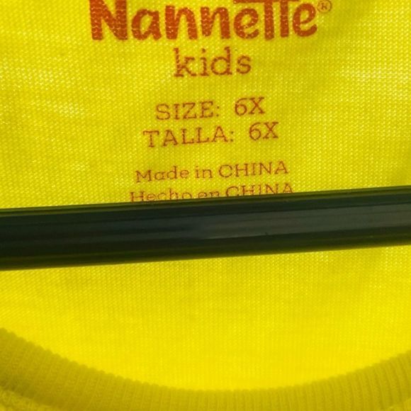 Girls Sz 6X Nannette Yellow Denim Dress - Picture 4 of 4